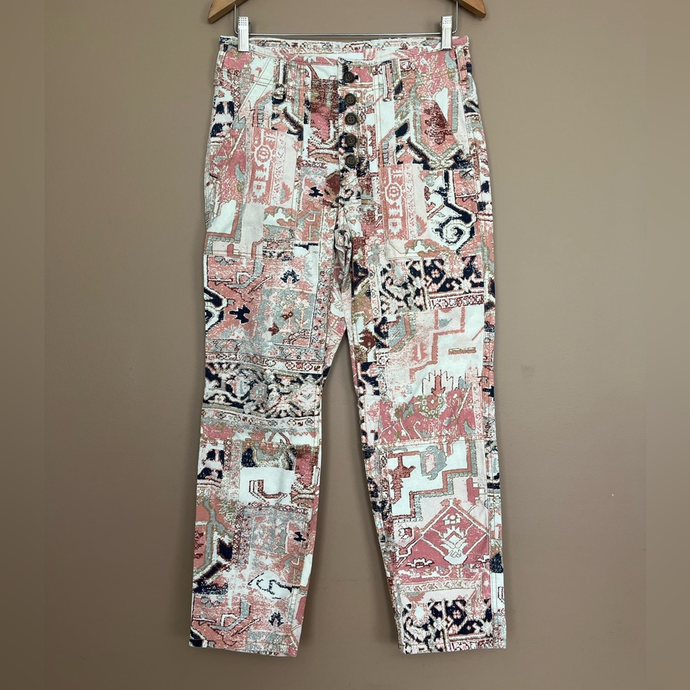 {By Anthropologie} The Wanderer Utility Tapestry Pants - Womens 27 - Picture 2 of 13